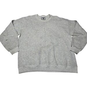 Vintage‎ Lee Heavyweight Blank Gray Sweatshirt Made in USA Men's XL Normcore